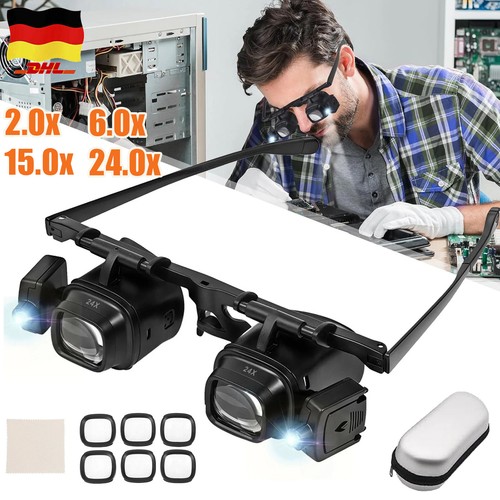 Lupenbrille mit licht - mit,