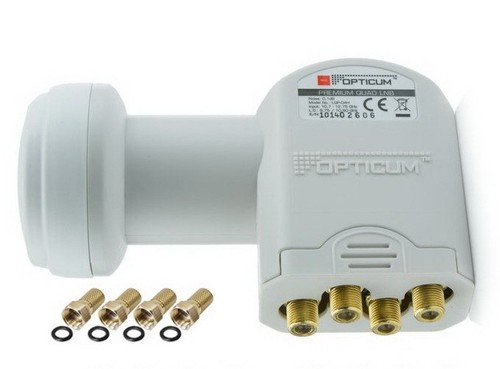 Quad lnb 1db - lnb, 0,1db