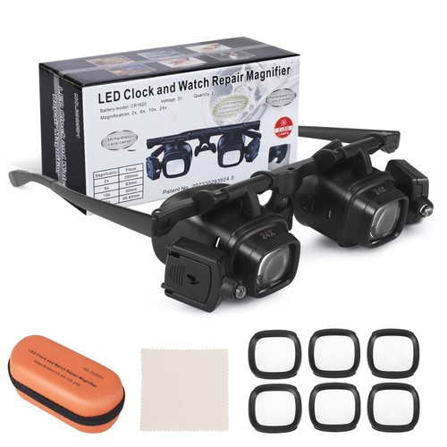 Lupenbrille mit led - lupenbrille, licht